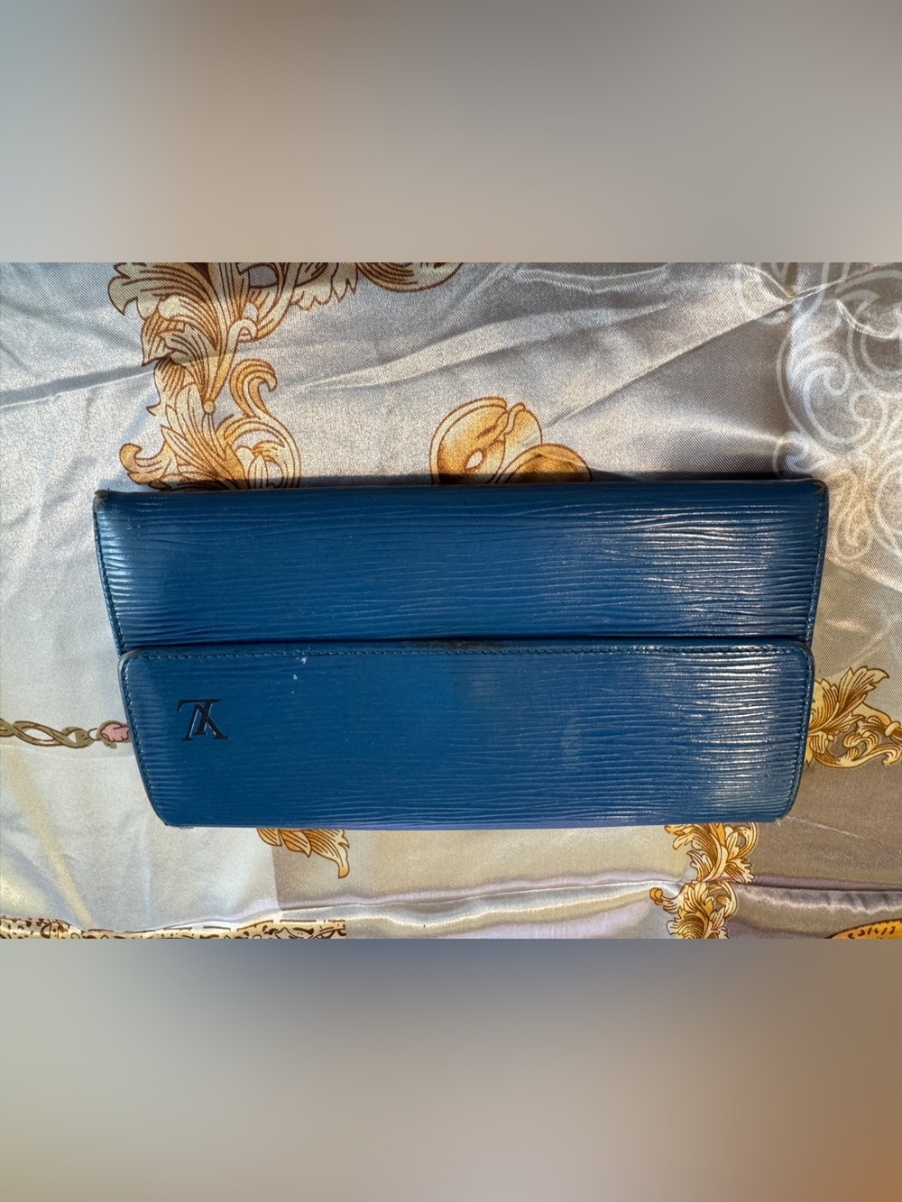 Louis Vuitton Blue Epi Leather Long Wallet